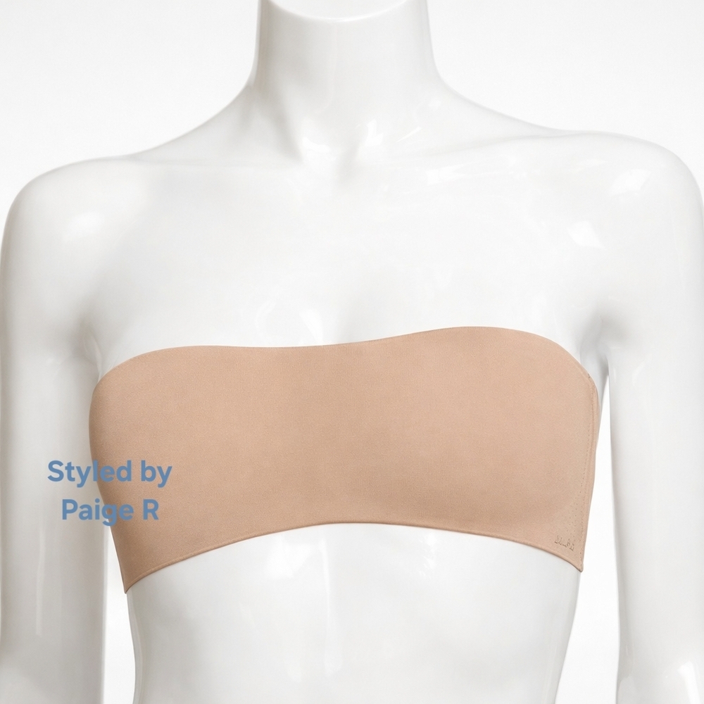 💕NWT SKIMS Wireless Form Lightly Padded Lined Strapless Bra Nude CLAY 34DD